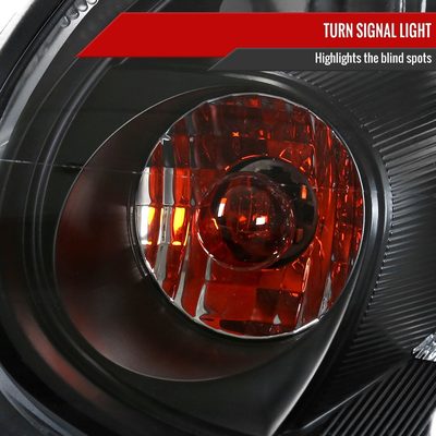 2003-2005 Dodge Neon Factory Style Headlights Matte Black Housing/Clear Lens