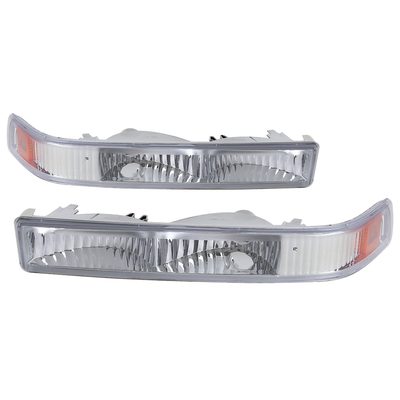 1998-2004 Chevy S10/ GMC Sonoma Bumper Lights Chrome Housing/Clear Lens