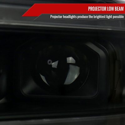 2019-2024 Dodge RAM 2500/3500/4500/5500 LED Signal Projector Headlights Smoke