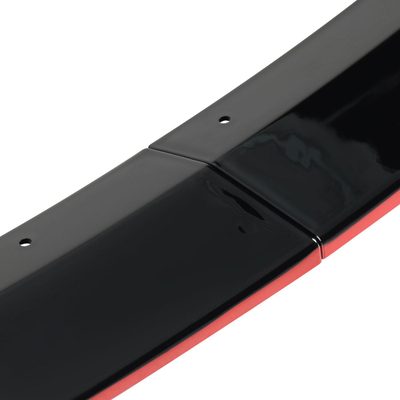 2003-2005 Nissan 350Z Glossy Black/Red Trim 3Pcs Front Bumper Lip Kit