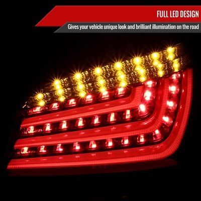 2004-2007 BMW E60 5 Series Sedan LED Tail Lights Glossy Black/Smoke Lens