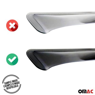 2010-2012 Lexus RX350 Window Visor Vent Rain Deflector 4Pcs Smoke