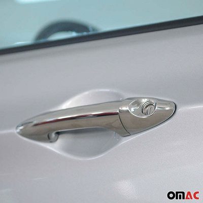 2012-2017 Hyundai Accent Car Door Handle Cover Protector Stainless Steel 8 Pcs