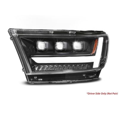 Anzo Black DRL Projector Headlights 111628A-L&ANZ-111628A-R