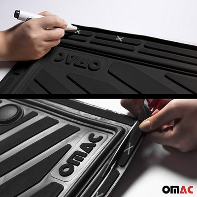 2015-2022 RAM ProMaster City Universal Floor Mats Liner All Weather 3D Black Waterproof 4Pcs
