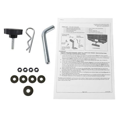 Universal Black Alu Hitch Mounted 6" Drop Rear Bumper Step For 2" Hitch Receiver