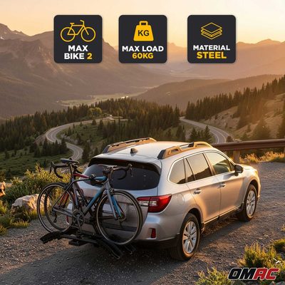 G3 Hitch Bike Rack 2 Bikes 75.0lb 2-Inch Receiver E-Bike/MTB