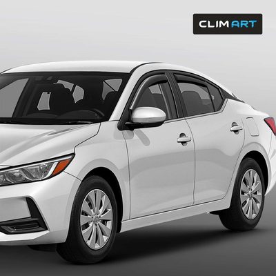 Clim Art Wind Deflectors for Nissan Sentra 2020-2025 In-channel Dark Smoke 4Pcs