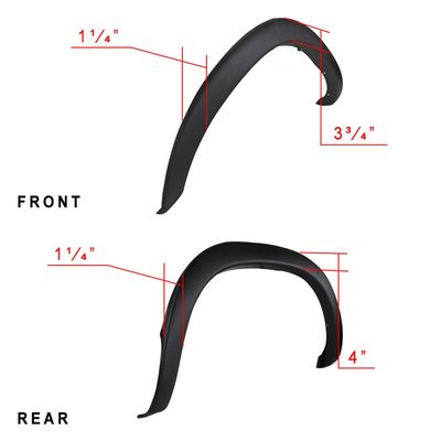 2002-2009 Dodge RAM Factory OE Style Fender Flares Wheel Protector