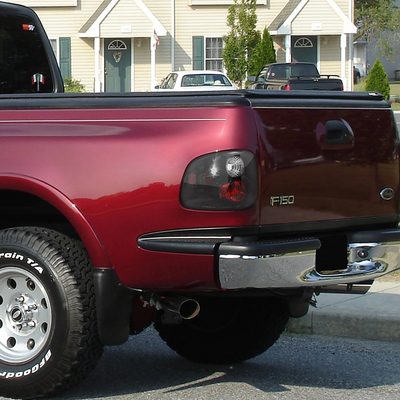 1997-2004 Ford F-150 Flareside Tail Lights Matte Black Housing/Clear Lens