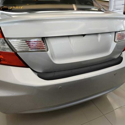 2012-2015 Honda Civic Rear Bumper Sill Cover Protector Guard ABS Black 1Pc