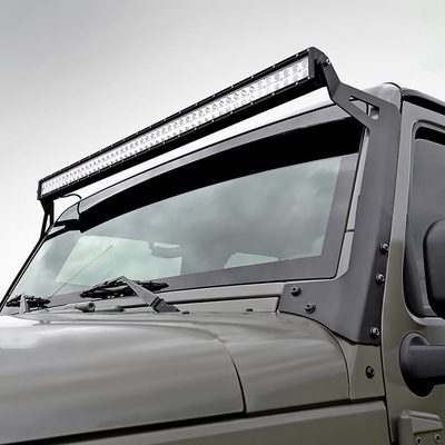 2007-2018 Jeep Wrangler 50" Windshield Light Mounting Bracket Black