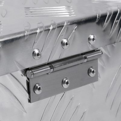 Universal 31" Heavy Duty Silver Aluminum Tool Box w/ Side Handles Lock & Keys