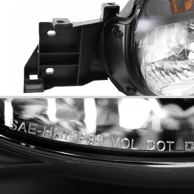 2002-2003 Subaru Impreza OEM Replacement Headlights Matte Black/Clear Lens