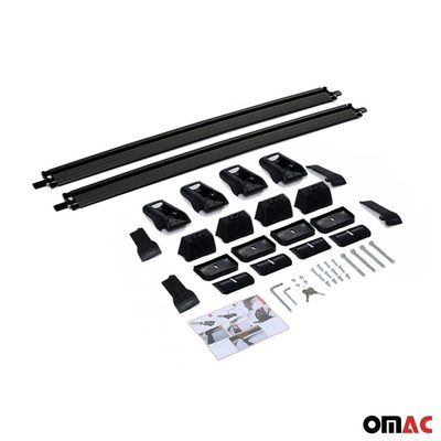 2017-2026 Audi Q7 Roof Rack Cross Bars Black