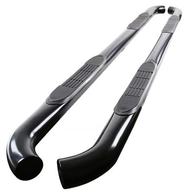2005-2024 Nissan Frontier Crew Cab 3" Black S.Steel Side Step Nerf Bars