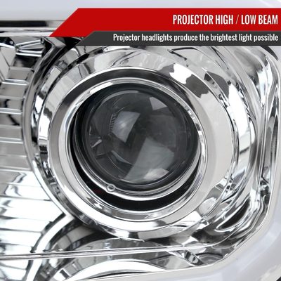 2012-2015 Toyota Tacoma LED CBar Projector Headlights LED Parking Light Chrome