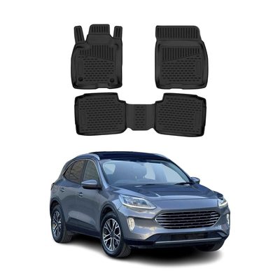 2020-2026 Ford Escape Hybrid Floor Mats Liners Full Set All Weather Black