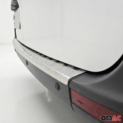 OMAC Rear Bumper Sill Cover for Ford Tourneo Custom I 2012-2023 Aluminium Silver