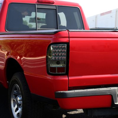 2006-2011 Ford Ranger LED Tail Lights Chrome Housing/Smoke Lens