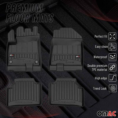 2019-2022 Kia Niro EV 1.gen Premium Floor Mats Liners Full Set All Weather Heavy Duty