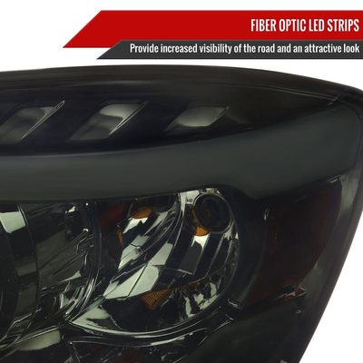 2006-2008 Dodge RAM 1500/ 06-2009 Dodge RAM 2500/3500 LED Tube Headlights Smoke