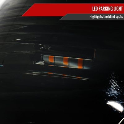 2012-2015 Toyota Tacoma LED Bar Headlights Amber Reflector Chrome/Smoke