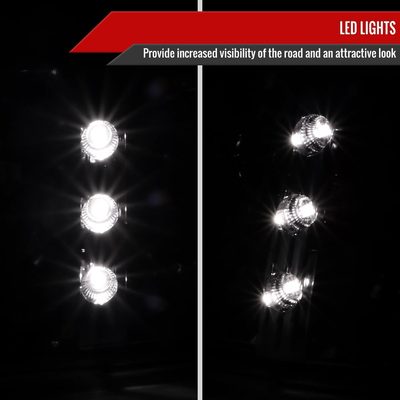 1993-1997 Ford Ranger Factory V2 Headlights Corner Signal Lights Chrome