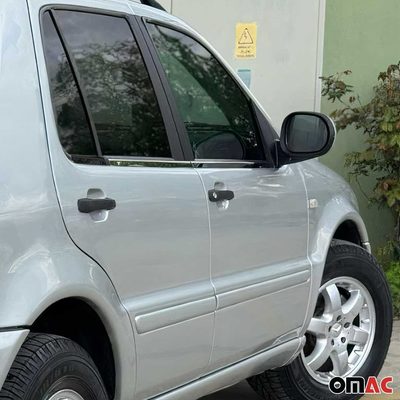 1997-2005 Mercedes M ML Class W163 Window Molding Trim Streamer S. Steel 4x
