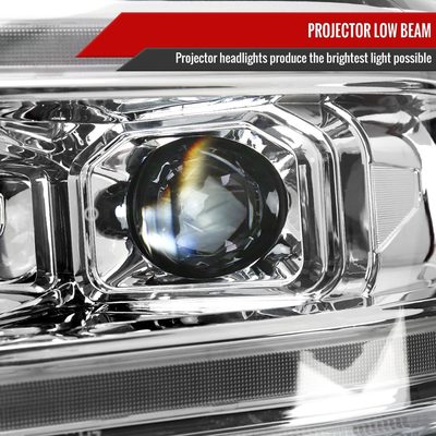 2019-2024 Dodge RAM 2500/3500/4500/5500 LED Signal Projector Headlights Chrome