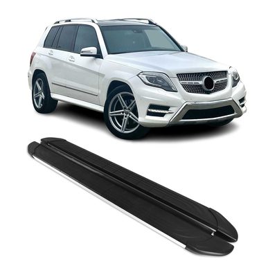 2009-2015 Mercedes GLK Class X204 Running Boards Side Steps Silver & Black