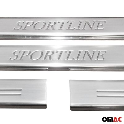 2013-2017 Land Rover Range Rover Door Sill Scuff Plate Scratch Stainless Steel 4x