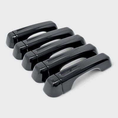 2018-2025 Jeep Wrangler JL Door Handle Cover Gloss Black 10Pcs ABS Plastic