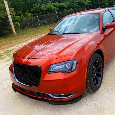 2015-2021 Chrysler 300 Glossy Black 3Pcs Front Bumper Lip Splitter Kit