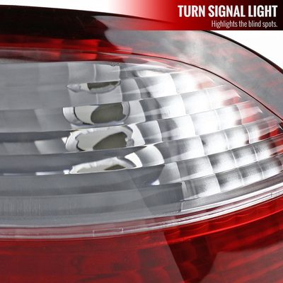 1999-2000 Honda Civic Sedan Tail Lights Chrome Housing/Red Clear Lens