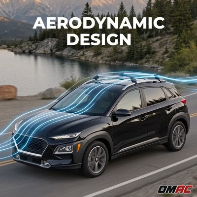 Roof Rack Cross Bars Luggage Carrier for Volvo V40 2013-2019 Alu Silver 2Pcs