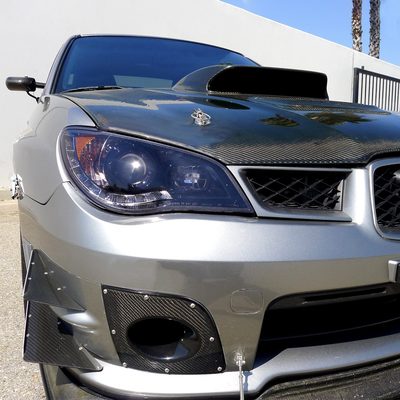 2006-2007 Subaru Impreza WRX/STI Projector Headlights LED Light Strip Smoke