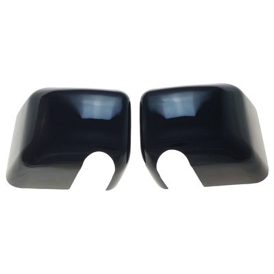 2007-2018 Jeep Wrangler Mirror Cover Caps Gloss Black 2Pcs ABS Plastic