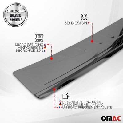 2017-2020 Nissan Rogue Sport Rear Bumper Guard Stainless Steel Dark