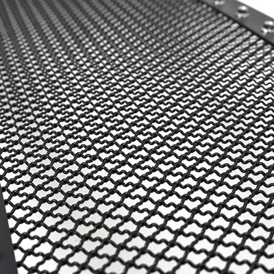 2004-2008 Ford F-150 Rivet Style Black S.Steel Mesh Grille Center Insert