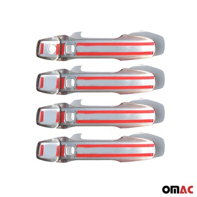 2008-2015 Lexus LX 570 Car Door Handle Cover Protector Stainless Steel Chrome 8 Pcs