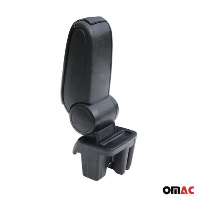 2015-2018 Ford Focus Black Center Console Armrest Plastic PU Leather 1Pc