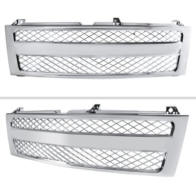 1999-2002 Chevrolet Silverado Chrome ABS V2 Honeycomb Mesh Grille