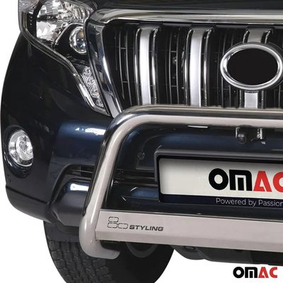 2014-2019 Lexus GX 460 Bull Bar Push Front Bumper Grille Silver 1 Pc