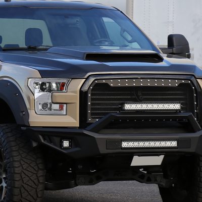 2015-2017 Ford F-150 LED Bar Projector Headlights Turn Signals Chrome / Clear