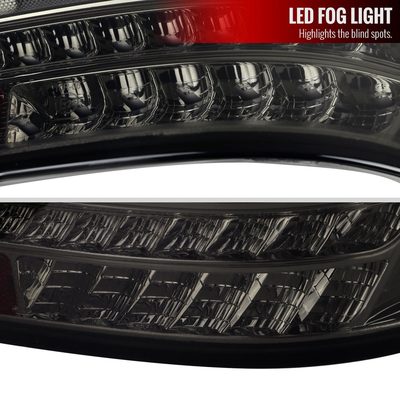 2001-2004 Mercedes Benz W203 C-Class Turn Signal LED Tail Lights Chrome/Smoke