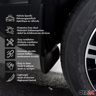2017-2025 Mazda CX-5 2.gen Mud Guards Splash Mud Flaps Black 2 Pcs