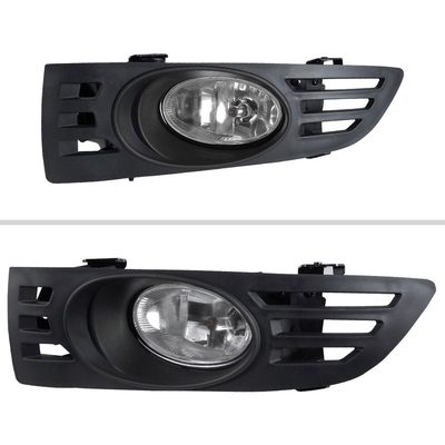2003-2005 Honda Accord Coupe H11 Fog Lights Kit Chrome Housing/Clear Lens