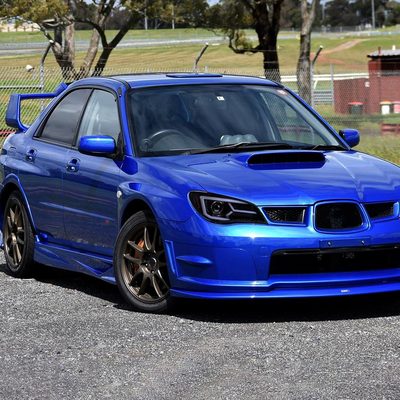 2006-2007 Subaru Impreza WRX STI LED Bar Signal Projector Headlights Smoke