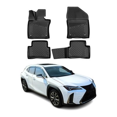 2019-2026 Lexus UX200 UX250h Floor Mats Liners Full Set All Weather Black